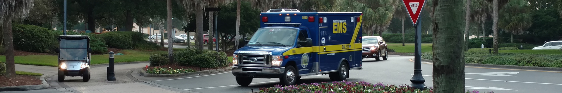 golf cart and ambulence